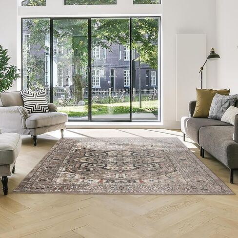 Gertmenian Indoor Machine Woven Area Rugs | Durable, High-Traffic, Non-Shedding & Stain Resistant | Corah, Ivory, 2x6 Runner, 38805 in Saudi Arabia