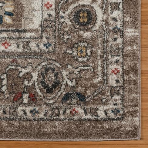 Gertmenian Indoor Machine Woven Area Rugs | Durable, High-Traffic, Non-Shedding & Stain Resistant | Corah, Ivory, 2x6 Runner, 38805 in Saudi Arabia