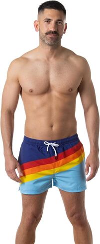 Third Wave Swim Trunks for Men with Compression Liner and 3 Inch Inseam - Premium Swim Shorts and Bathing Suit for Swimming in Saudi Arabia