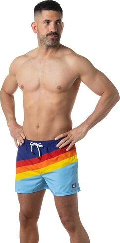 Third Wave Swim Trunks for Men with Compression Liner and 3 Inch Inseam - Premium Swim Shorts and Bathing Suit for Swimming in Saudi Arabia