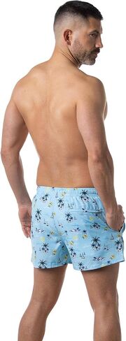 سروال سباحة من الموجة الثالثة للرجال مع بطانة ضاغطة ودرزة داخلية 3 بوصة - شورت سباحة ممتاز وبدلة استحمام للسباحة in Kuwait