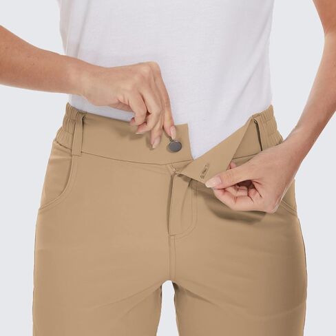شورت جولف نسائي للمشي لمسافات طويلة، شورت صيفي سريع الجفاف مقاس 7 بوصات، شورت عمل كاجوال عالي الخصر مع جيوب in Saudi Arabia