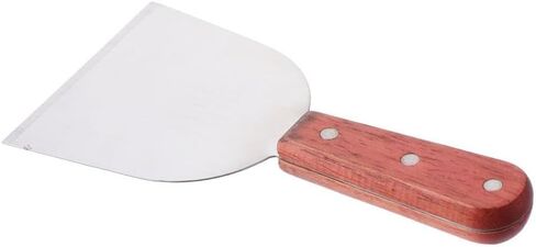 Laboratory Mixing Tool 2PCS with Hardwood Handle Classic 4" Blade Wood Handle Shovels Household Stainless Steel Lab Spatula for Rolled Ice Cream in Saudi Arabia