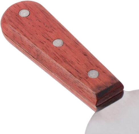 Laboratory Mixing Tool 2PCS with Hardwood Handle Classic 4" Blade Wood Handle Shovels Household Stainless Steel Lab Spatula for Rolled Ice Cream in Saudi Arabia