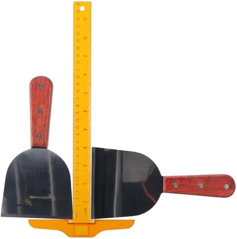 Laboratory Mixing Tool 2PCS with Hardwood Handle Classic 4" Blade Wood Handle Shovels Household Stainless Steel Lab Spatula for Rolled Ice Cream in Saudi Arabia