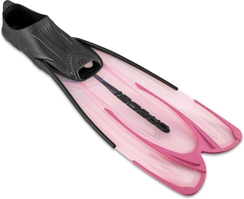 Cressi Adult Snorkeling Fins with Self-Adjustable Comfortable Full Foot Pocket | Perfect for Traveling | Agua: Made in Italy in Saudi Arabia