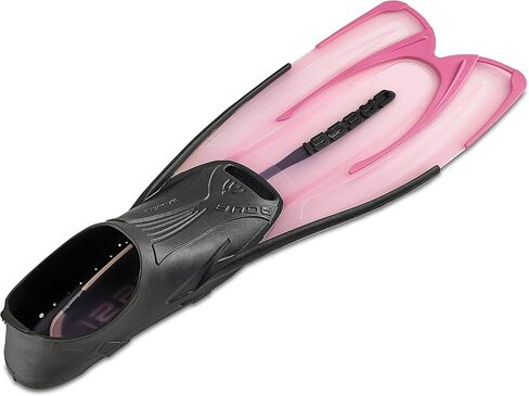 Cressi Adult Snorkeling Fins with Self-Adjustable Comfortable Full Foot Pocket | Perfect for Traveling | Agua: Made in Italy in Saudi Arabia