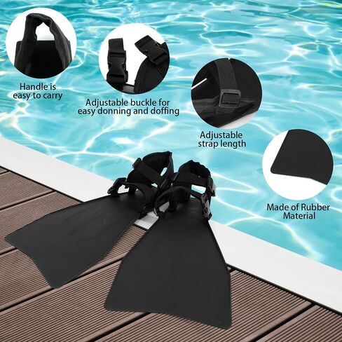 Float Tube Fin, One Size Adjustable Buckle, Float Tube Fins for Fishing for Diving, for Adult Men Women in Saudi Arabia