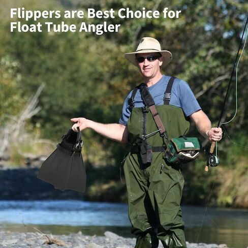 Float Tube Fin, One Size Adjustable Buckle, Float Tube Fins for Fishing for Diving, for Adult Men Women in Saudi Arabia