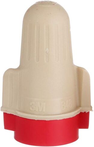 3M Performance Plus Wire Connector, Flexible Steel Spring Connectors, 22-8 AWG, Tan and Red Color (T/R+), Jug of 750, Tan/Red in Saudi Arabia