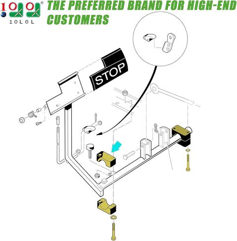 10L0L Golf Cart Brake Block Mounting Kit with Screw Nut for 1981-Up Club Car DS Carryall Models OEM# 1011402 in Saudi Arabia
