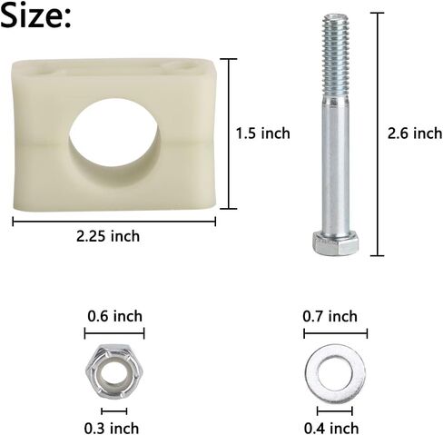 10L0L Golf Cart Brake Block Mounting Kit with Screw Nut for 1981-Up Club Car DS Carryall Models OEM# 1011402 in Saudi Arabia