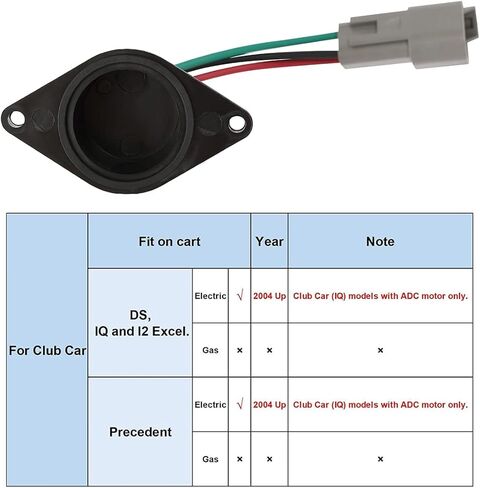 مستشعر سرعة عربة الجولف IQ يناسب نادي السيارات DS ومحرك عربة الجولف الكهربائي السابق ADC، يستبدل OEM #1027049-01 102704901 in Kuwait