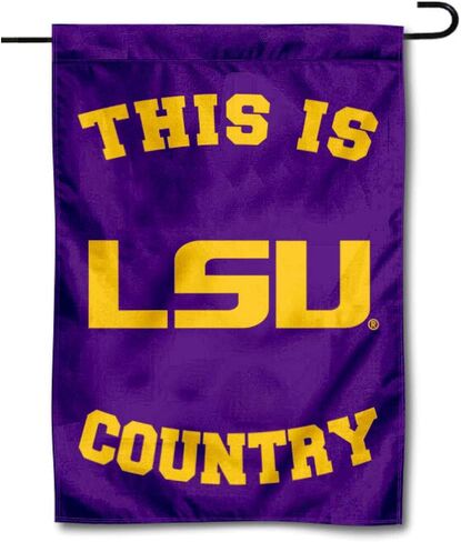 Louisiana State LSU Tigers This is LSU Tiger Country Garden Flag in Saudi Arabia