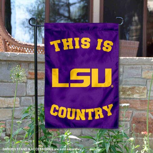 Louisiana State LSU Tigers This is LSU Tiger Country Garden Flag in Saudi Arabia