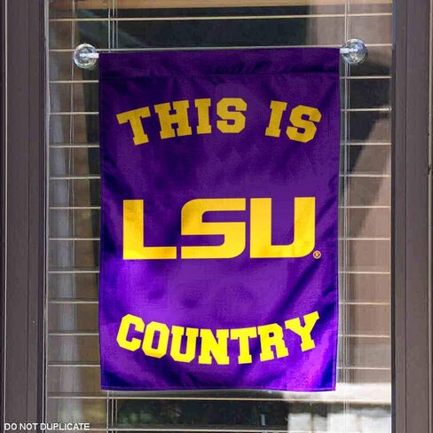 Louisiana State LSU Tigers This is LSU Tiger Country Garden Flag in Saudi Arabia