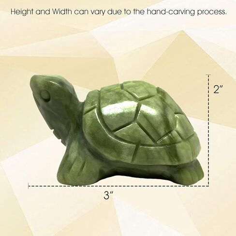 سلحفاة طبيعية أفعواني اليشم الأحجار الكريمة الحيوان نحت سحر الطوطم تمثال، 3 بوصة in Kuwait