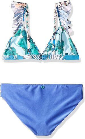 Maaji Girls' Fixed Triangle with Ruffle Straps Bikini Swimsuit Set in Saudi Arabia