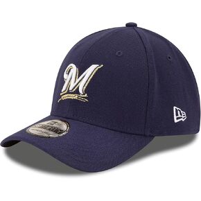 New Era MLB Team Classic 39THIRTY Stretch Flex Fit Hat Cap (as1, Alpha, m, l, Milwaukee Brewers)