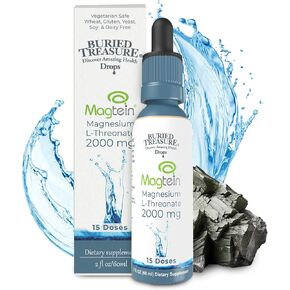 Buried Treasure Mag - 2 oz. 15 Doses, Brain Health Magnesium L-Threonate for Enhanced Memory and Sleep
