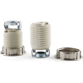 E-outstanding G9 Ceramic Lamp Holder 2PCS G-9 Halogen Light Bulb Base Socket (Total Height 35mm)