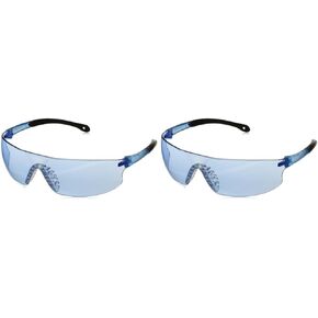 Radians Light Blue Safety Glasses, Scratch-Resistant, Wraparound