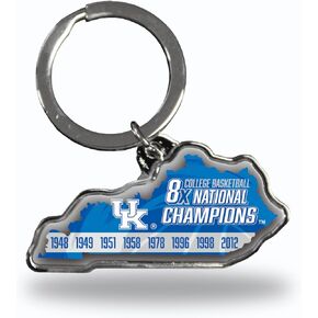 Rico Industries NCAA Kentucky Wildcats Champ State Shape Keychain