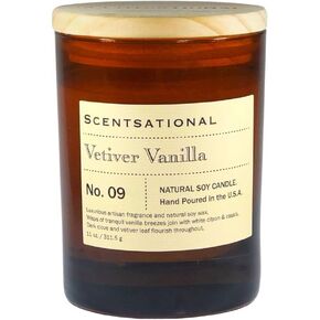 شموع معطرة | نجيل الهند فانيليا رقم 09 | مجموعة الصيدليات | شمعة جرة الصويا المعطرة الفاخرة | مصبوب يدويًا في الولايات المتحدة الأمريكية | معطرة للغاية وتدوم طويلاً | 11 أونصة.