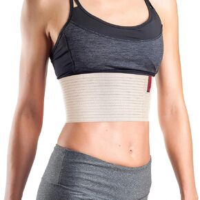 ORTONYX 6.25" Broken Rib Support Brace Unisex - Elastic Chest Wrap Comppression Support Belt - Rehabilitation of Cracked, Fractured, Dislocated Ribs Post-Surgery Aid L/XXL Black / ACOX5226-BK-LXXL