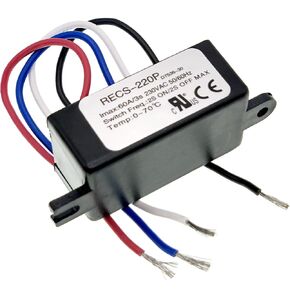 RECS-220P 60A Electronic Centrifugal Switch Intelligent Single-Phase Electric Motor for Air Compressor Centrifugal Switch Starter Switches Parts 230VAC 50/60Hz.