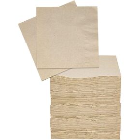 200 Eco Friendly Recycled Bar Biodegradable Napkins 5x5in Beverage Compostable