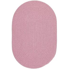 Fun Braids Solid Pink 2X4 Oval