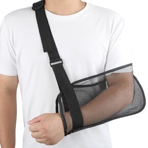 Arm Sling Mesh Shoulder Sling Arm Sling Shoulder Immobilizer Arm Sling for Shoulder Wrist Elbow Injury Shower Sling for Shoulder Surgery Recovery Breathable Arm Support Sling for Men Women