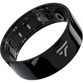 Supernova Smart Ring with 100m Water Depth Resistance, Heart Health Monitoring, Fitness and Sleep Tracking (Black, 7)