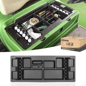 10L0L Golf Cart Under Seat Storage Tray Fits for Club Car DS (1982-2000) Electric Vehicle Golf Cart Original Trojan Battery Underseat Organizer Container Holder Plate