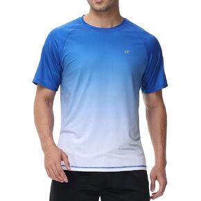 Satankud Men's UPF 50+ Rash Guard Swim Shirts Short/Long Sleeve Sun Protection Summer Beach Hawaiian T-Shirt