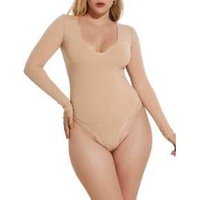 Plus Size Bodysuit V Neck Short Sleeve Sexy Bodysuits for Women Going Out Stretchy Body Suit Summer Basic Tops