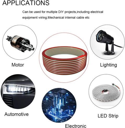 BTF-LIGHTING 32.8ft/10m 3 Pin 18AWG WS2812B WS2811 WS2814 SK6812 RGB Electrical Extension Cable LED Strip Light Wire Connection 3 Conductor Wire Line Cord for RGB Color Changing Flexible LED Tape in Saudi Arabia