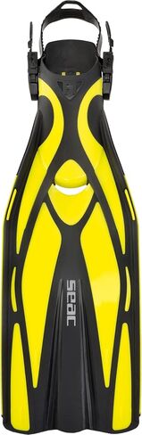 SEAC Unisex's F1 Ultra Light Open Heel Scuba Diving Fins with Adjustable Strap for Adults in Saudi Arabia