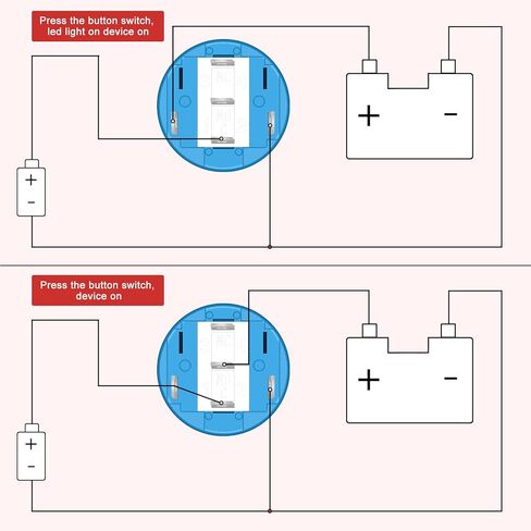 3PCS 16mm Waterproof Latching Push Button Switch 110 V, Push Button Switch with Wire Socket Plug (Red/Blue/Green) in Saudi Arabia
