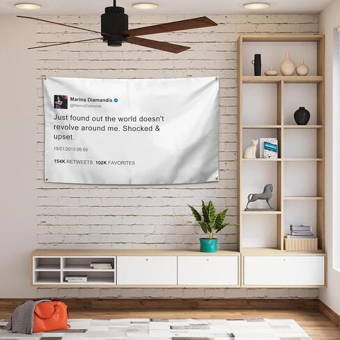 BLuVLy Just Found Out The World Doesn't Revolve Around Me Tapestry Funny Meme Girls College Dorm Room Decor in Saudi Arabia