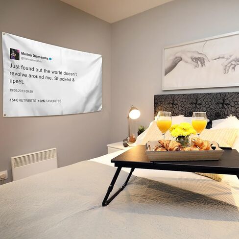 BLuVLy Just Found Out The World Doesn't Revolve Around Me Tapestry Funny Meme Girls College Dorm Room Decor in Saudi Arabia