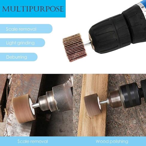 Utoolmart 60mm Flap Wheel 120 Grits 1/4-inch Shank Sanding Disc Abrasive Wheel 2 Pcs in Saudi Arabia