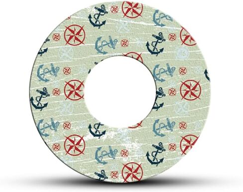 Ocean - Adhesive Patch for Libre 2 Sensor, Watertight, Freestyle Libre Transmitter, Peel Resistant, Hypoallergenic, freestyle libre 2 sensor Cartoons Pack of 5(freestyle libre) Blue in Saudi Arabia