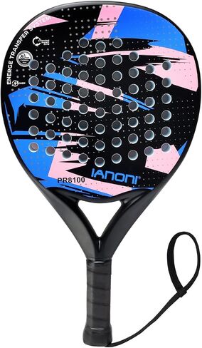 IANONI Padel Racket Carbon Fiber Surface with EVA Memory Flex Foam Core Padel Tennis Racquets Paddle Tennis Racket in Saudi Arabia