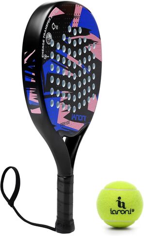 IANONI Padel Racket Carbon Fiber Surface with EVA Memory Flex Foam Core Padel Tennis Racquets Paddle Tennis Racket in Saudi Arabia