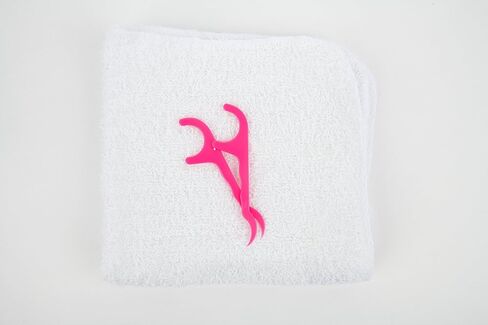 Mint Dental Floss Picks - Easy Reach Back Teeth | Tooth Flossers |Pink, Mint Flavored, 70 ct, w/Travel Case in Saudi Arabia