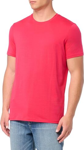 A｜X ARMANI EXCHANGE Men's Solid Colored Basic Pima Crew Neck Tee in Saudi Arabia