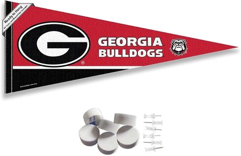 Georgia Bulldogs Pennant Flag and Wall Tack Mount Pads in Saudi Arabia