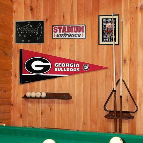 Georgia Bulldogs Pennant Flag and Wall Tack Mount Pads in Saudi Arabia